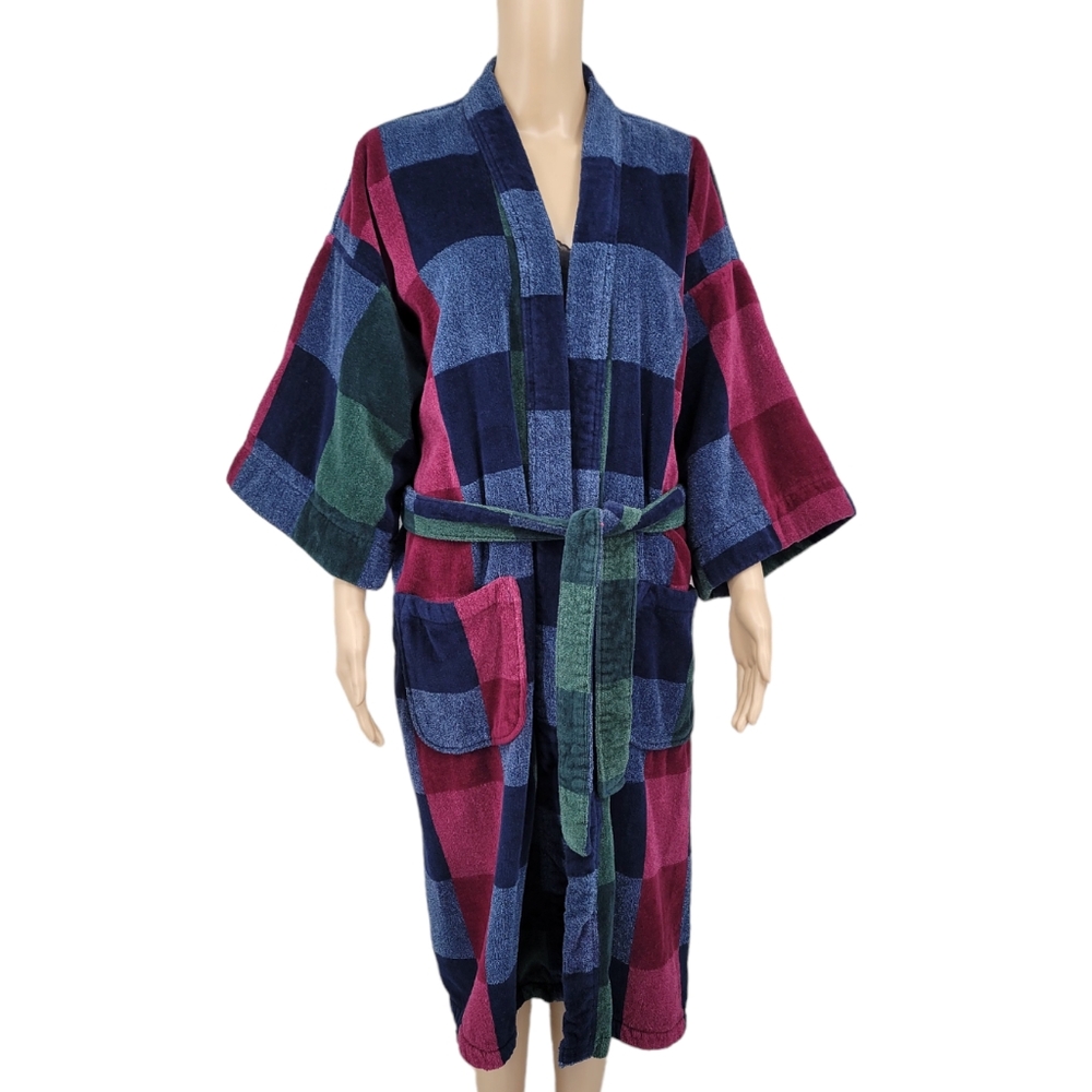 Dior Multicolor Checkered Robe